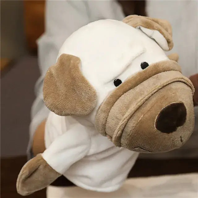 🦖 Petoria™ Tier Handpuppe Deluxe - weiche Hund Handpuppe aus Premium-Material für kreatives Rollenspiel.