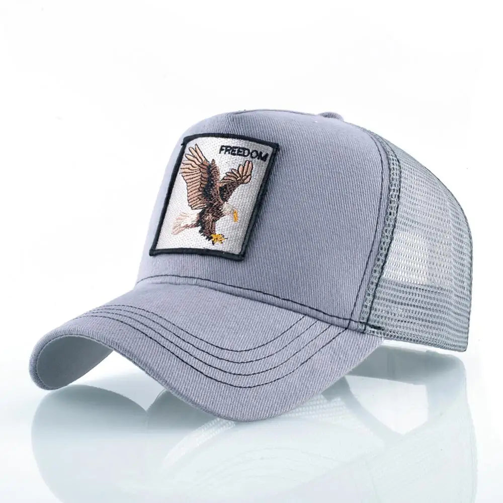 Vintage Baseballkappe mit Hundestickerei