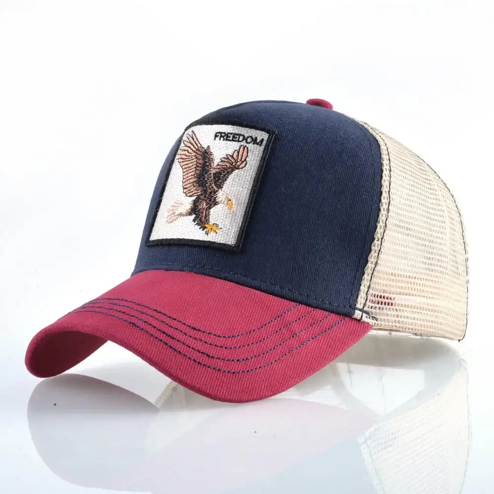 Vintage Baseballkappe mit Hundestickerei