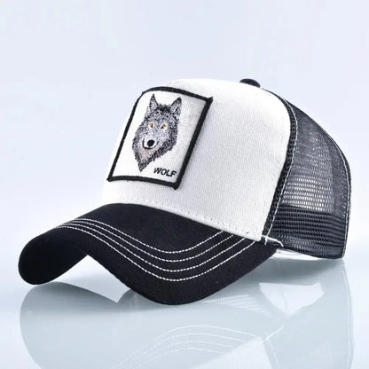 Vintage Baseballkappe mit Hundestickerei