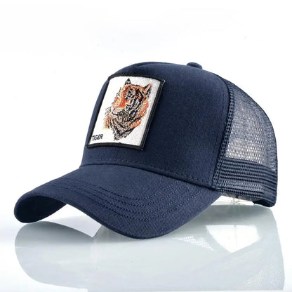 Vintage Baseballkappe mit Hundestickerei