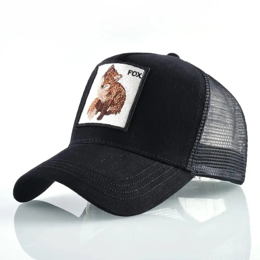 Vintage Baseballkappe mit Hundestickerei