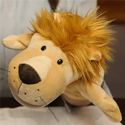 🦖 Petoria™ Tier Handpuppe Deluxe - Löwen-Handpuppe aus weichem Premium-Material für kreatives Spielen.
