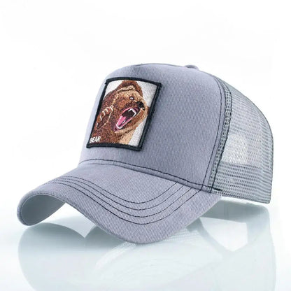 Vintage Baseballkappe mit Hundestickerei