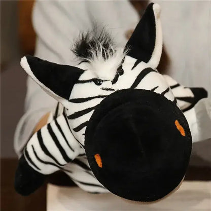 Petoria™ Tier Handpuppe Deluxe als Zebra mit weichem Material, ideal für kreatives Spielen und Rollenspiele.