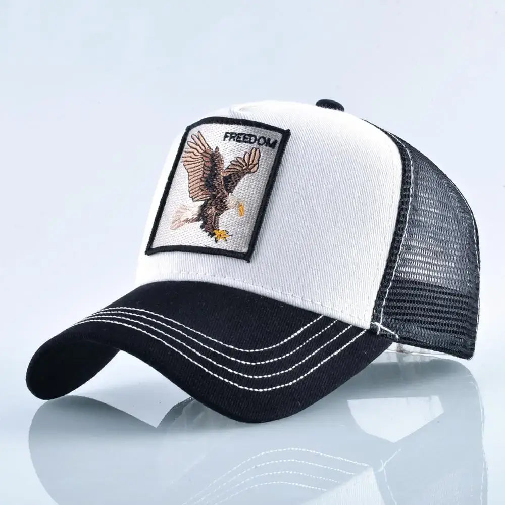 Vintage Baseballkappe mit Hundestickerei