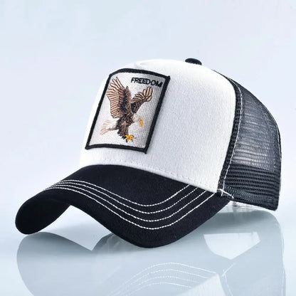 Vintage Baseballkappe mit Hundestickerei
