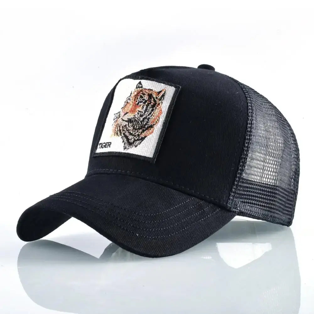 Vintage Baseballkappe mit Hundestickerei