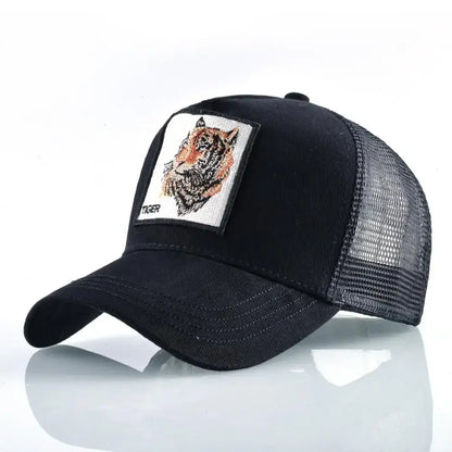 Vintage Baseballkappe mit Hundestickerei