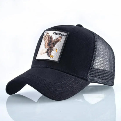 Vintage Baseballkappe mit Hundestickerei