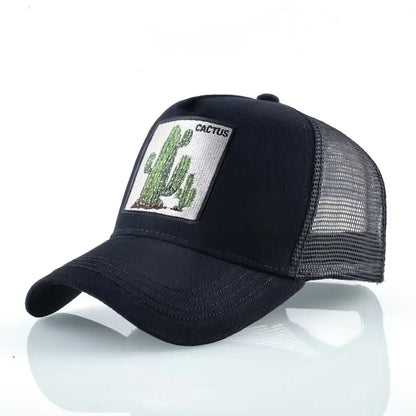 Vintage Baseballkappe mit Hundestickerei