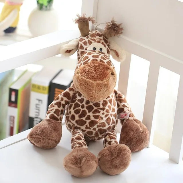25 cm Nette Dschungel Tier Plüsch Spielzeug Gefüllte Löwe Elefant Giraffe Affe Plüsch Puppe Spielzeug für Kinder Baby Kinder Geburtstag geschenk