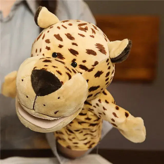 🦖 Petoria™ Tier Handpuppe Deluxe, weiche Löwen-Handpuppe mit kreativen Möglichkeiten für Rollenspiele.