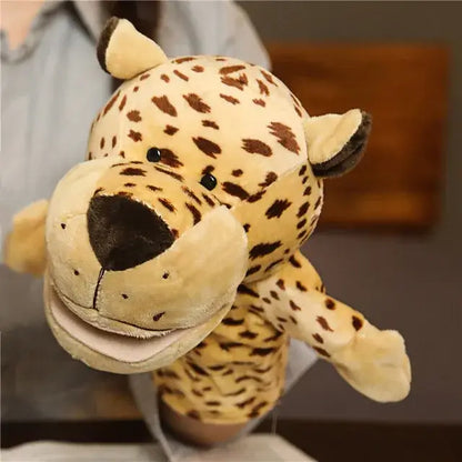 🦖 Petoria™ Tier Handpuppe Deluxe, weiche Löwen-Handpuppe mit kreativen Möglichkeiten für Rollenspiele.