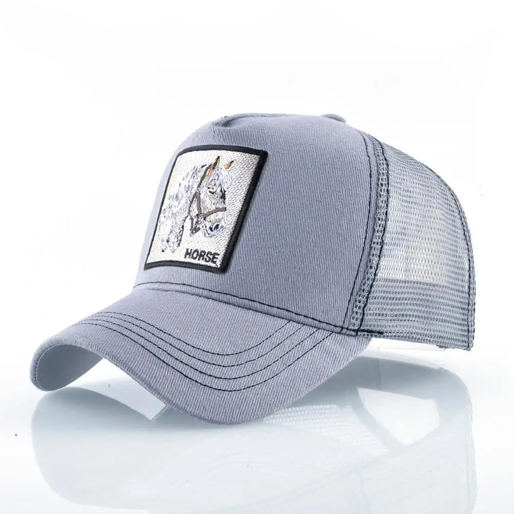 Vintage Baseballkappe mit Hundestickerei