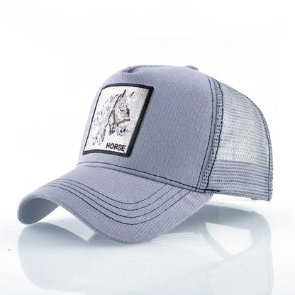 Vintage Baseballkappe mit Hundestickerei