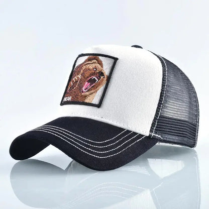 Vintage Baseballkappe mit Hundestickerei