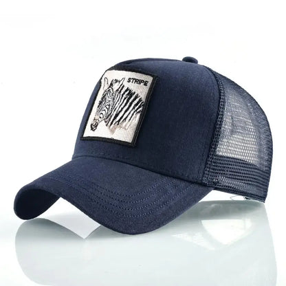 Vintage Baseballkappe mit Hundestickerei