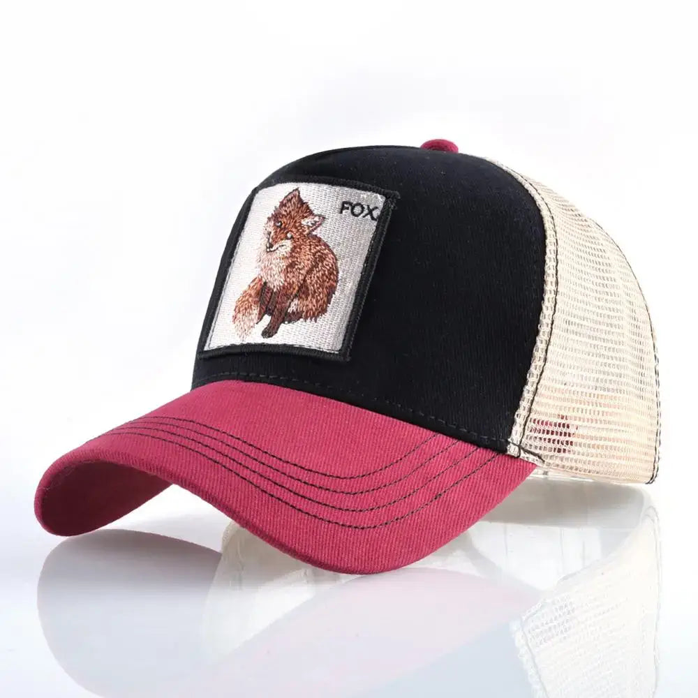 Vintage Baseballkappe mit Hundestickerei