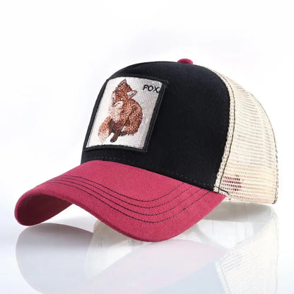 Vintage Baseballkappe mit Hundestickerei