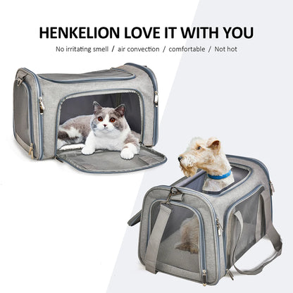 Petoria® Premium Haustier-Tragetasche für Hunde &amp; Katzen – Faltbar