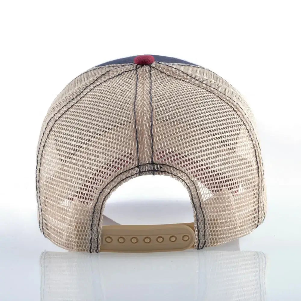 Vintage Baseballkappe mit Hundestickerei