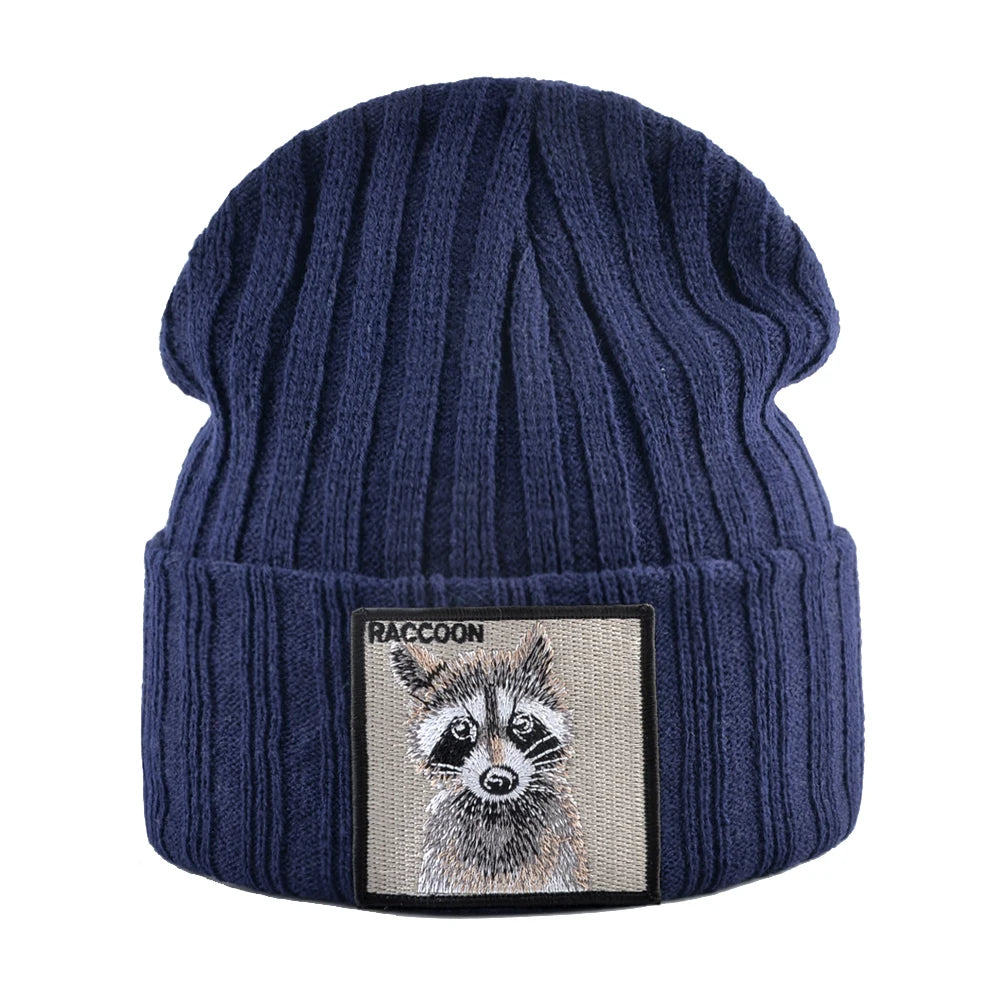 Gestrickte Mützen Hut Männer Frauen Street Hip Hop Skullies Mützen Mit Patch Jungen Mädchen Stricken Einfarbig Motorhaube Hüte Kappe