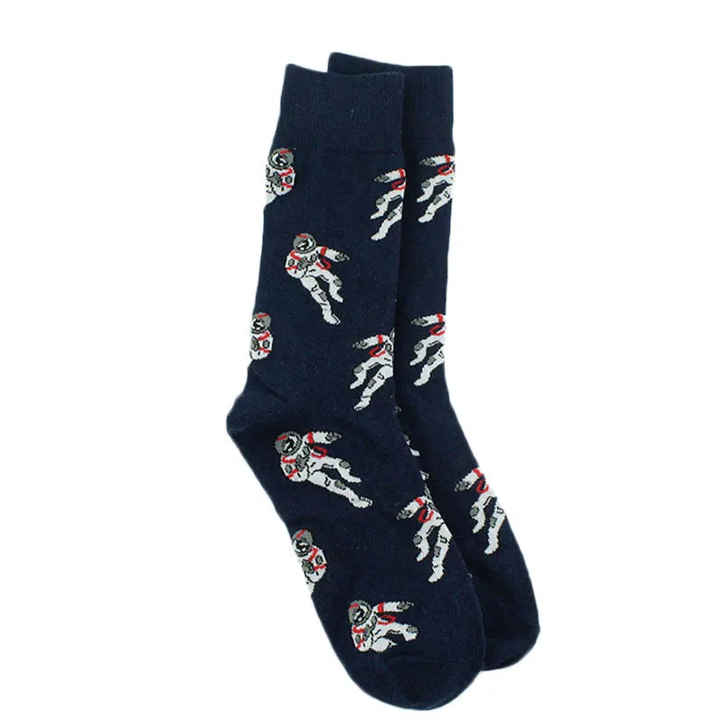 Tierische Mops-Elefanten-Löwen Lustige Socken für Herren Chili-Hamburger-Pizza-Crew-Socken Harajuku Neuheit Geschenk-Socken Unisex Skateboard-Socken