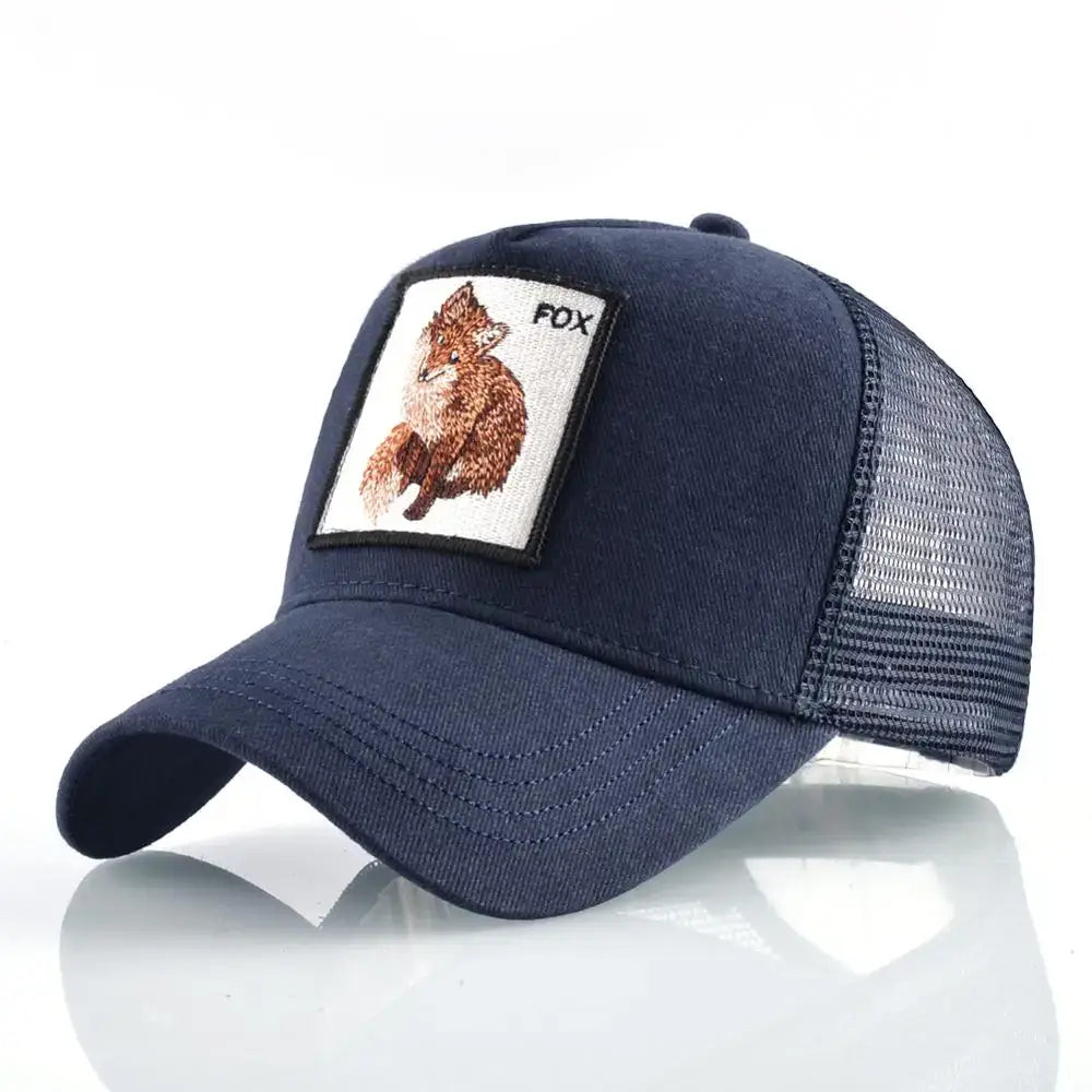 Vintage Baseballkappe mit Hundestickerei