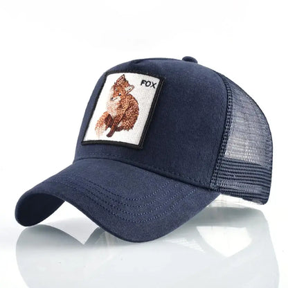 Vintage Baseballkappe mit Hundestickerei