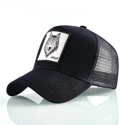Vintage Baseballkappe mit Hundestickerei
