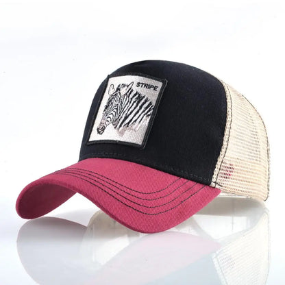 Vintage Baseballkappe mit Hundestickerei