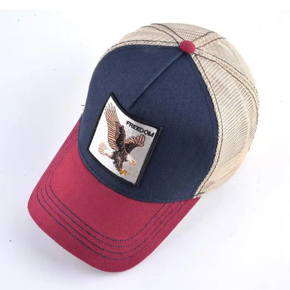 Vintage Baseballkappe mit Hundestickerei