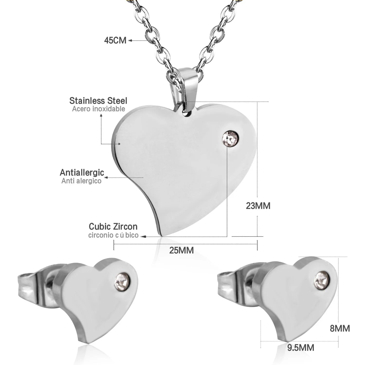 Natura Sabi Edelstahl-Schmuck, Tiere, Kreuz, Anhänger, Halskette, Ohrringe, Sets für Damen, Goldfarbe, 2021, trendiger Großhandel