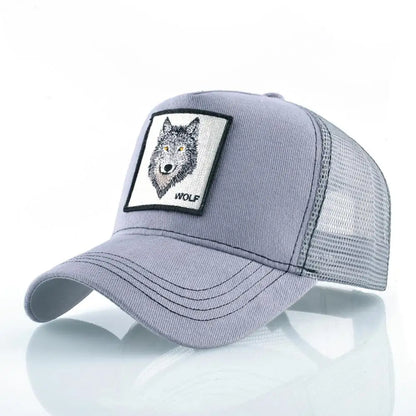 Vintage Baseballkappe mit Hundestickerei