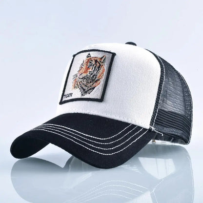 Vintage Baseballkappe mit Hundestickerei