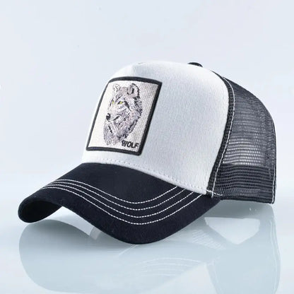 Vintage Baseballkappe mit Hundestickerei
