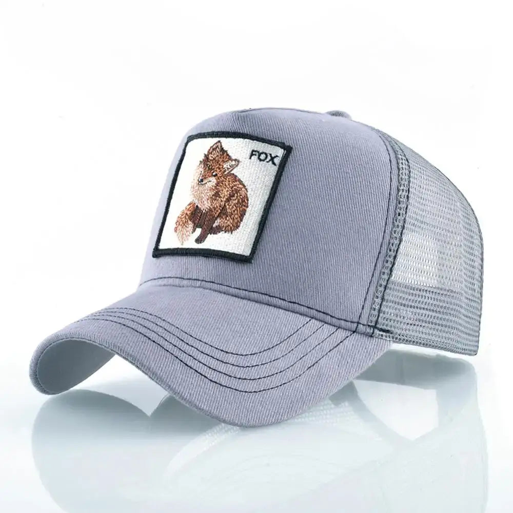 Vintage Baseballkappe mit Hundestickerei