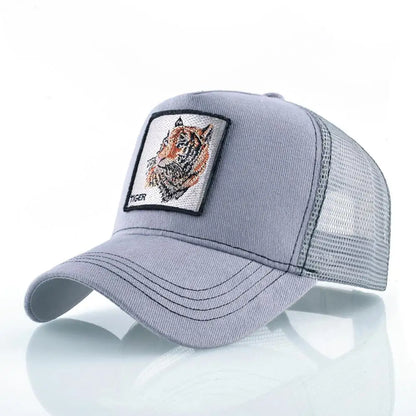 Vintage Baseballkappe mit Hundestickerei