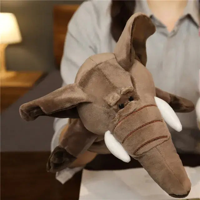 Petoria™ Tier Handpuppe Deluxe in der Form eines süßen Elefanten mit weichem Material für fantasievolles Spielen.