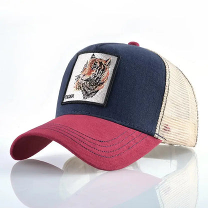 Vintage Baseballkappe mit Hundestickerei