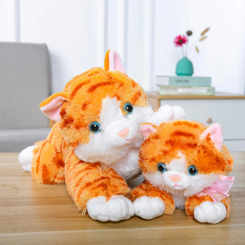 Plüsch Spielzeug Simulation Katze Puppe Kinder Spielzeug Modell Gefälschte Katze Realist Plüsch Sound Katze Puppe Geburtstag Präsentieren Kinder Geschenke
