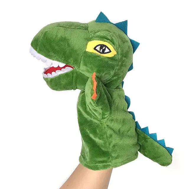 🦖 Petoria™ Tier Handpuppe Deluxe Dinosaurier Handpuppe aus weichem Material, ideal für Fantasie und Rollenspiele.