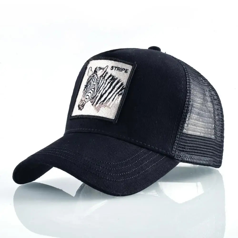 Vintage Baseballkappe mit Hundestickerei