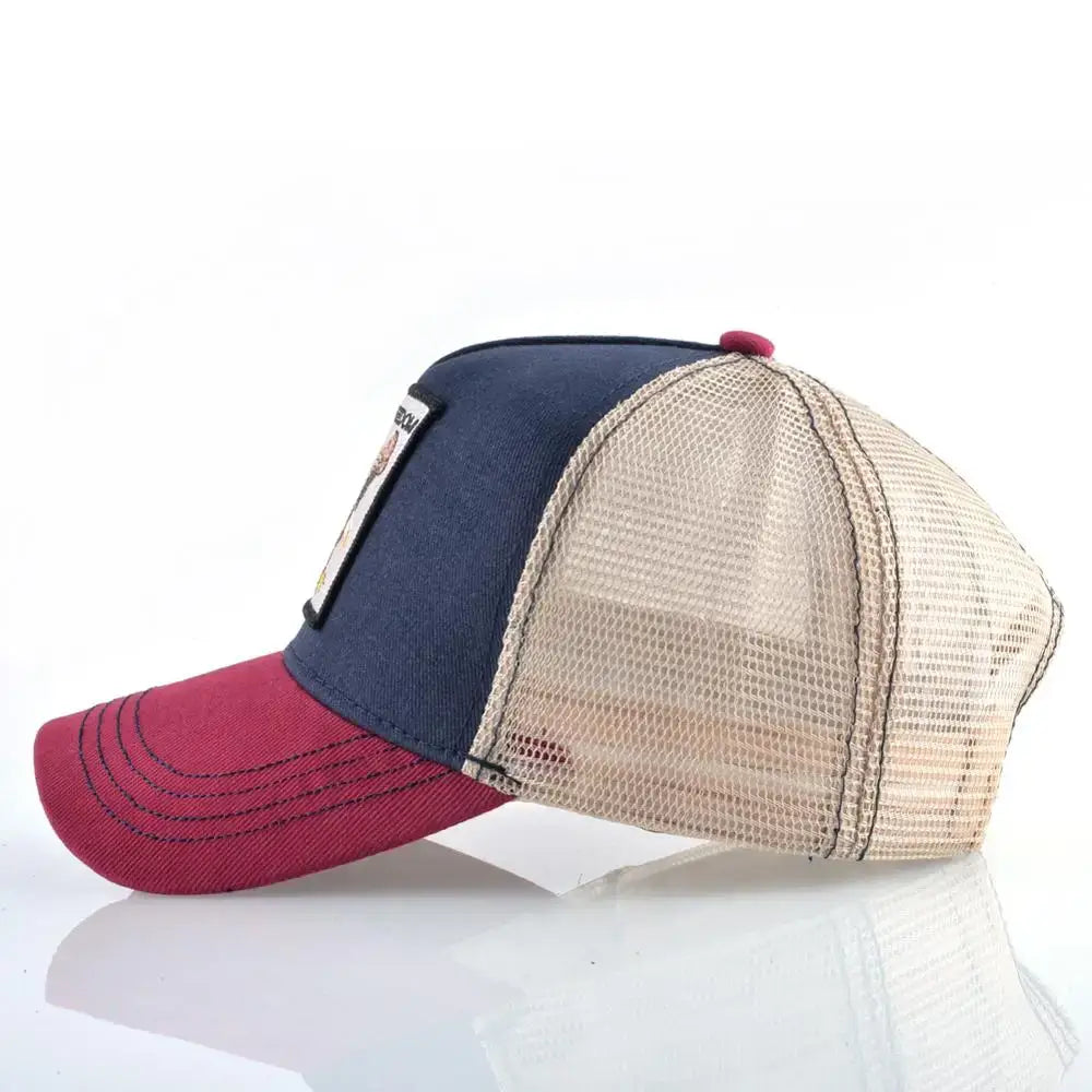 Vintage Baseballkappe mit Hundestickerei