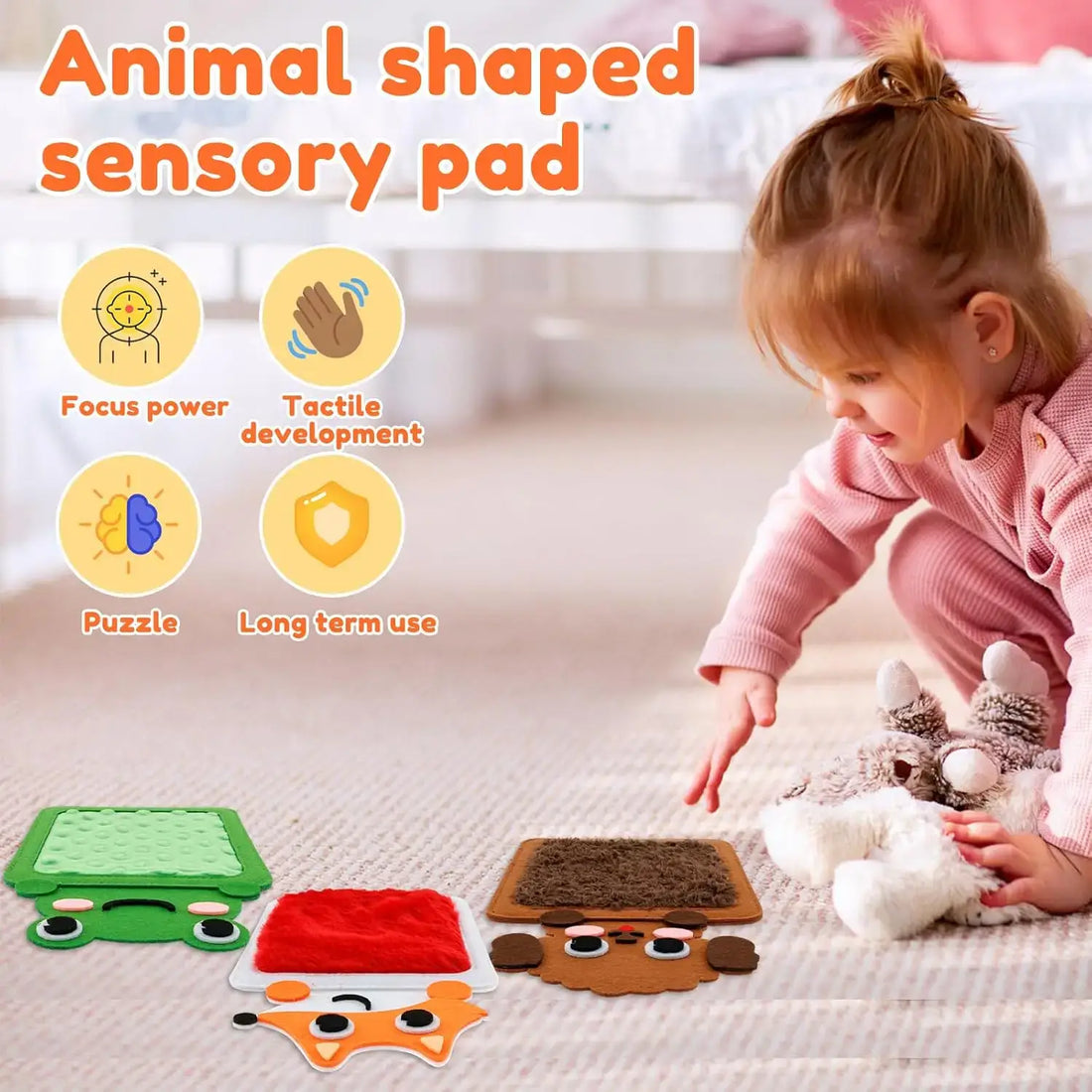 🧩 Petoria™ Tier Sensorikmatten Set (8-teilig)