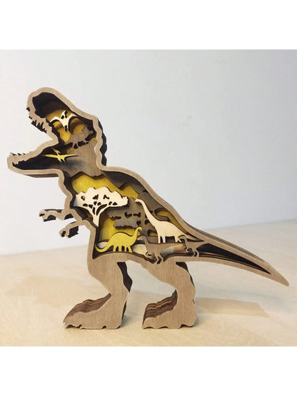 3D Holz Tier Wanddekoration Handgeschnitzte Holzkunst