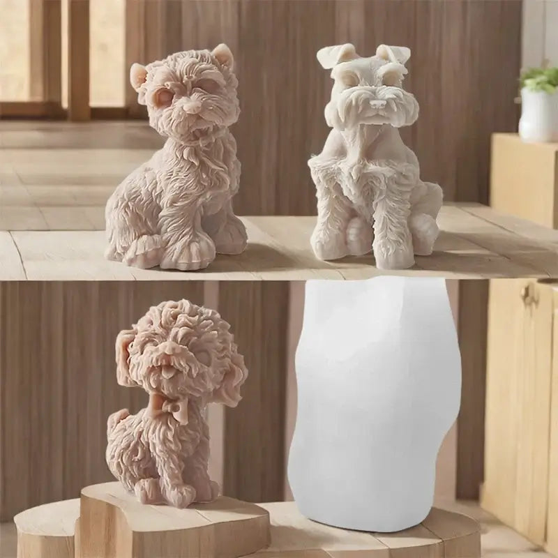 Hunde Kerzenform aus Silikon für DIY Kerzen