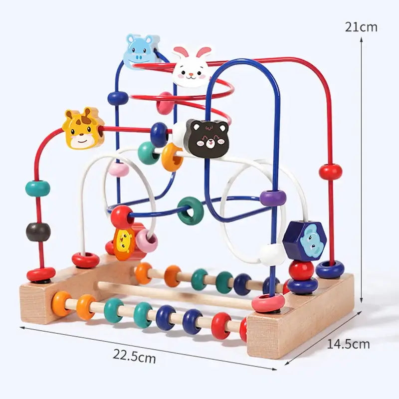 Holz Perlenlabyrinth Lernspiel für Kinder