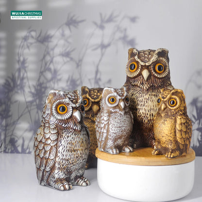 Garden Decor Realistic Owl Statue Scarecrow Fake Bird Scarer Lawn Garden Courtyard House Decorative Figurine Home Decoration Toy Petoria Store